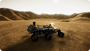 Mission game to explore the surface of Mars
